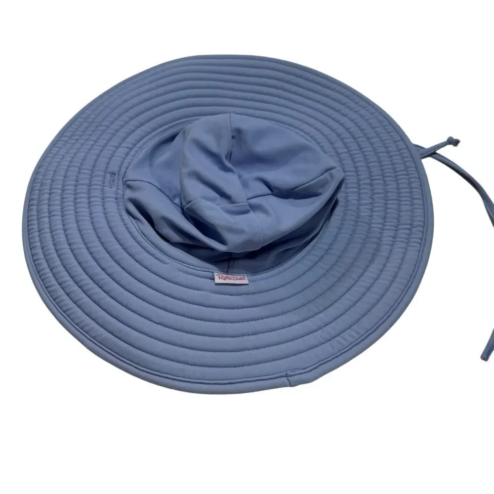 Ruffle Butts Periwinkle Blue UV Protection Sun Hat